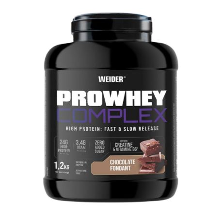 Weider Pro Whey Complex fehérjepor 1,2 kg -  csokoládé-fondant + 70g Kreatin